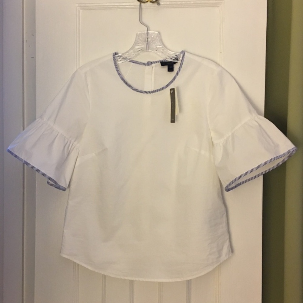 NWT - J. Crew White Cotton Blouse